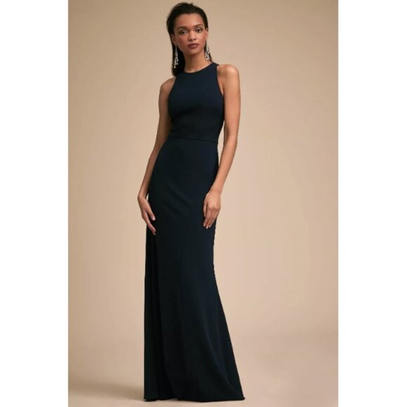 Anthropologie BHLDN Klara Gown – Pine Green - Worn Once - Picture 3 of 7